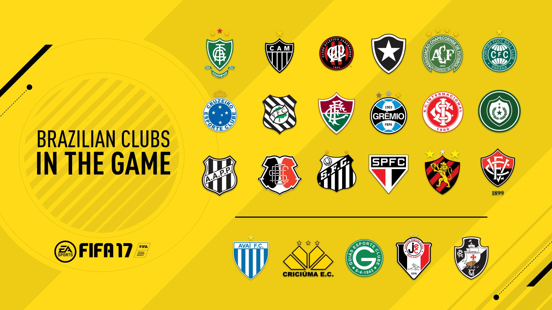 23 Brazilian Clubs Announced In Fifa 17