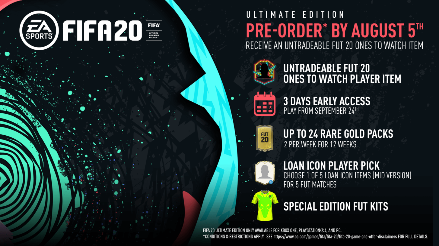 Manufacturer Bread game FIFA 20 Pre-Order Offers 