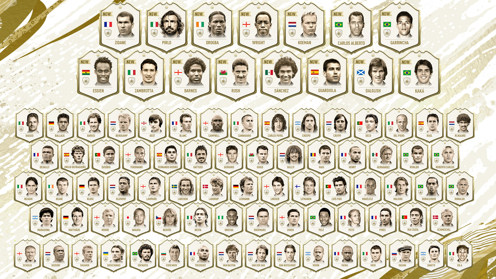 Fifa New Ultimate Team Icons Revealed By Ea Sports Ladbible My XXX
