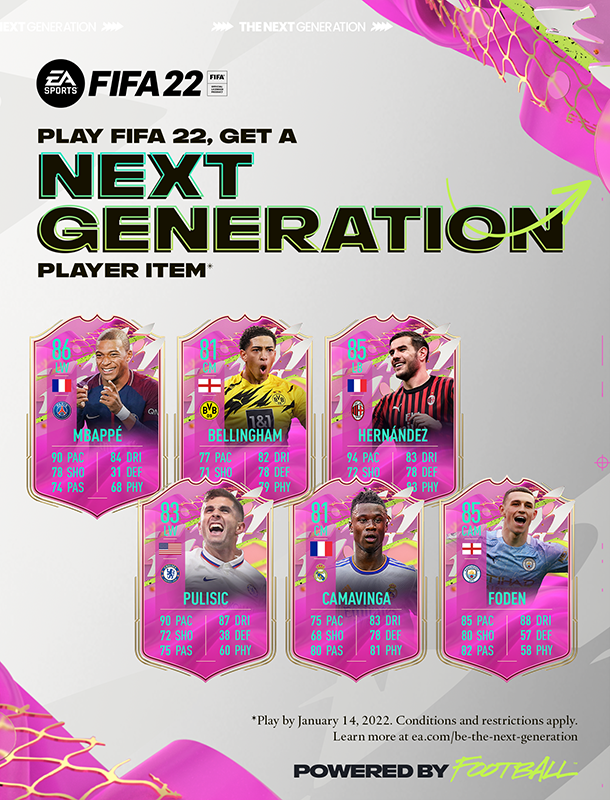 FIFA 22: EA pausa envio dos cards de Jogador Next Generation